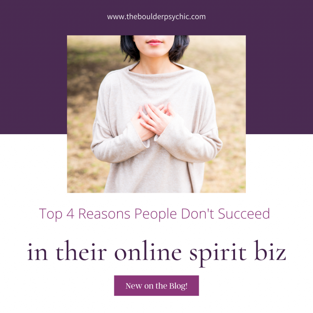 Top 4 Reasons People Don't Succeed in their online spiritual business